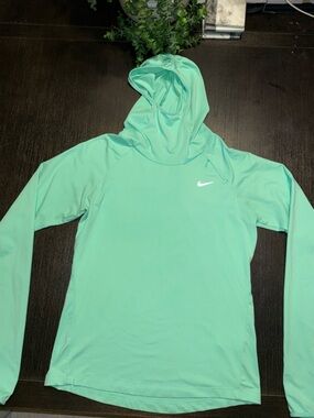 Nike Mint Green Dri-FIT Hooded Top